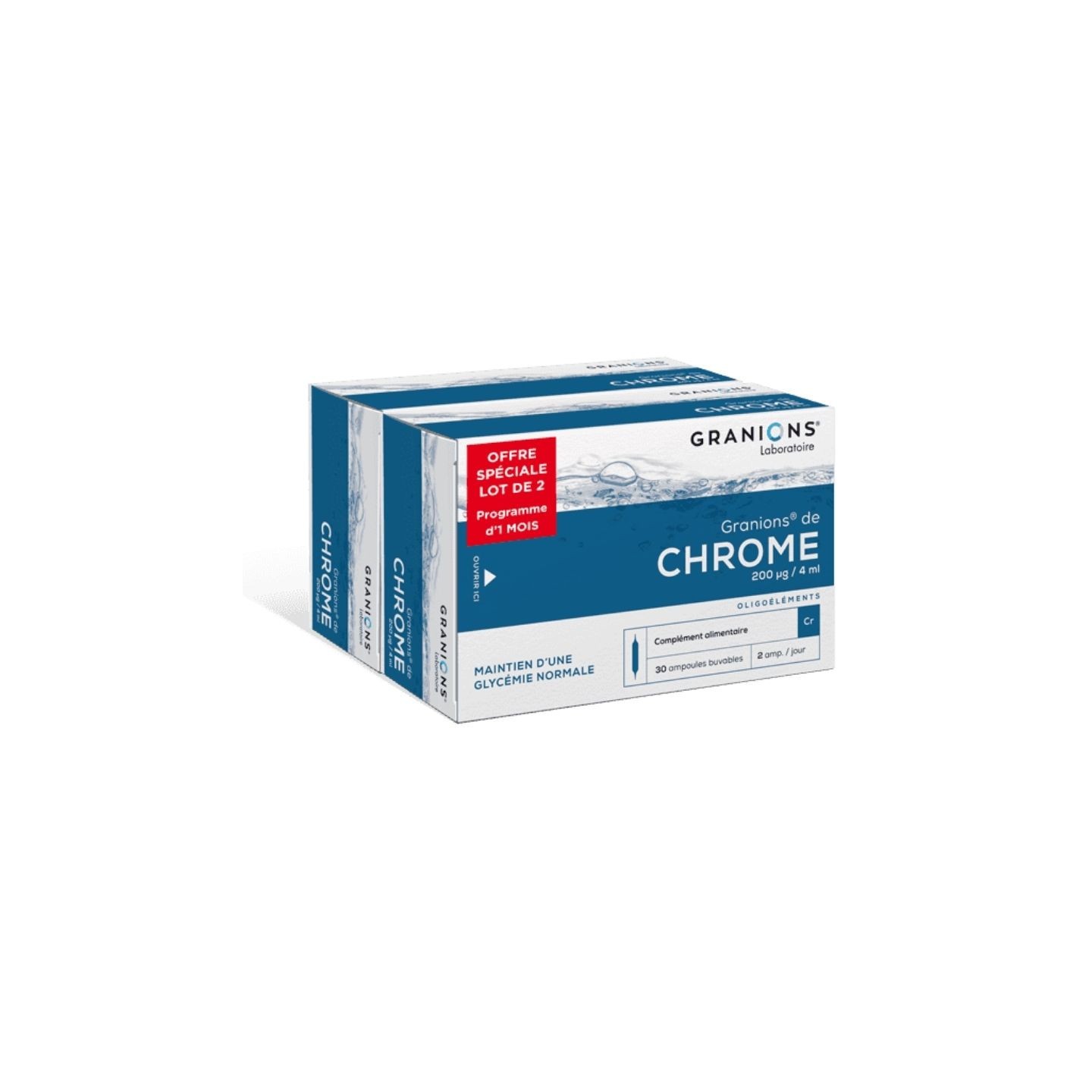 Granions Chrome Lot 2 x 30 ampoules