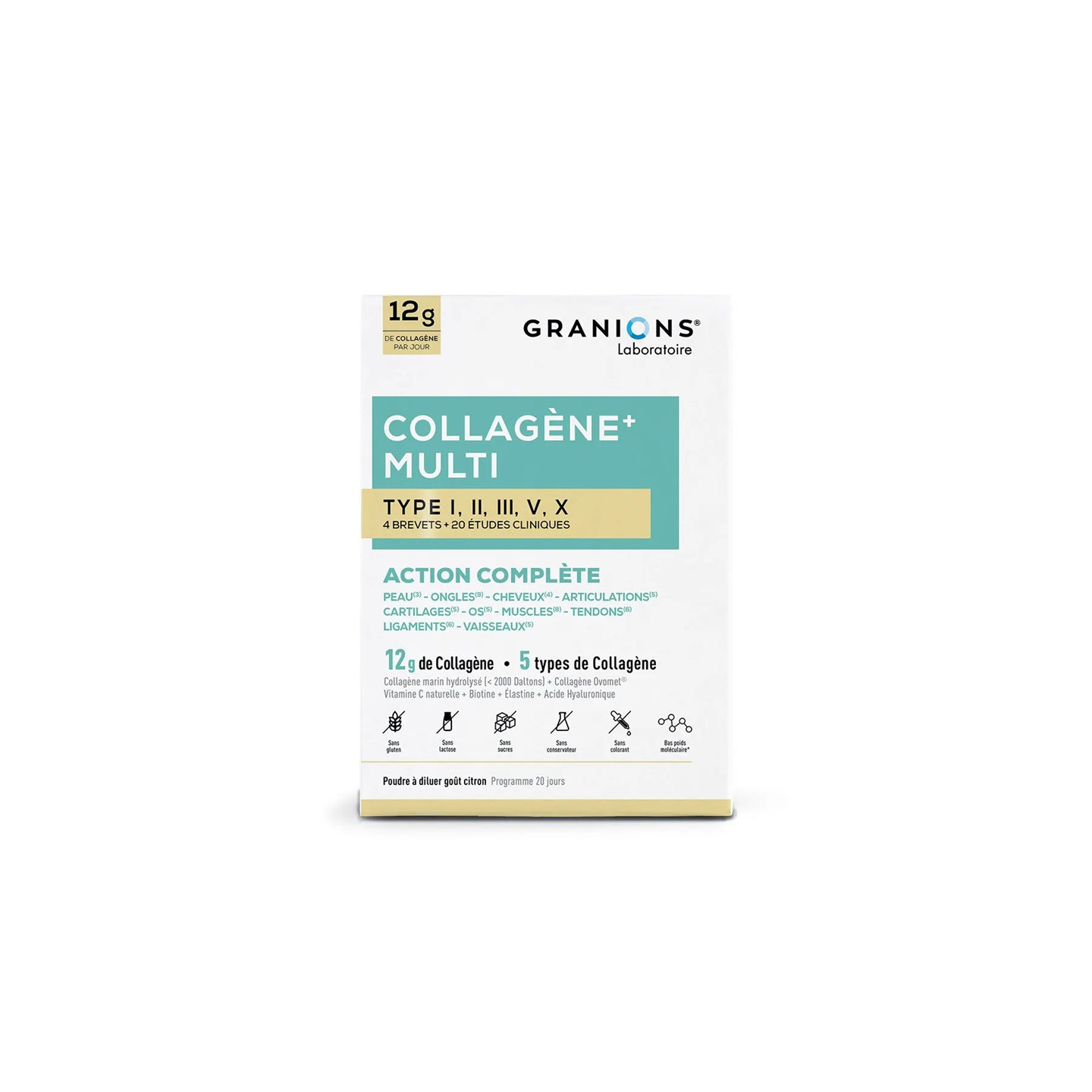Granions Collagène Multi Type I-II-III-V-X - 275g