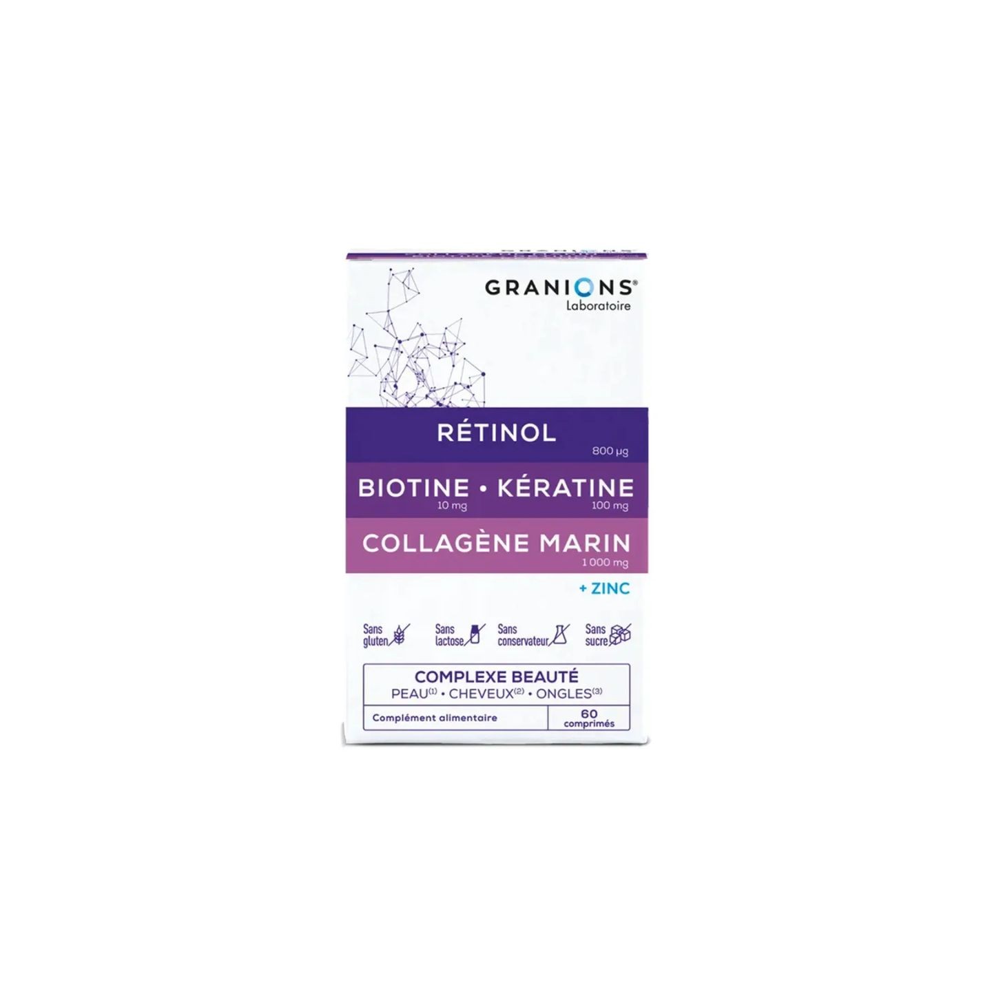 Granions Complexe Beauté peau cheveux & ongles - 60 comprimés