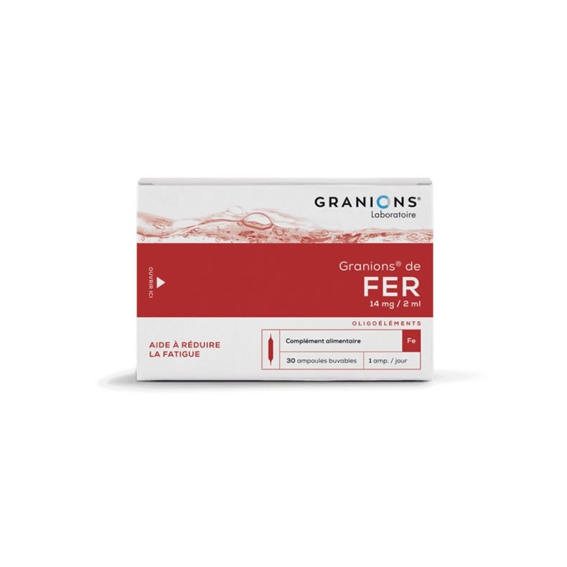 Pharmacie Bastille - Granions de fer 30 ampoules 60ml