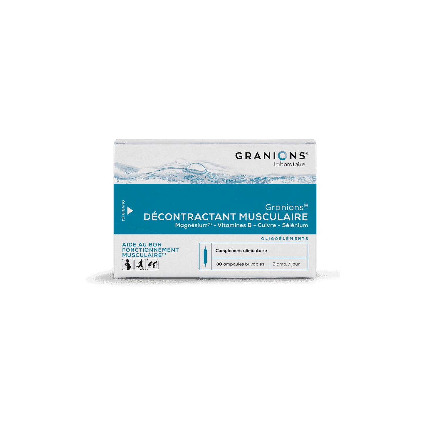 Granions Décontractant musculaire - 30 ampoules