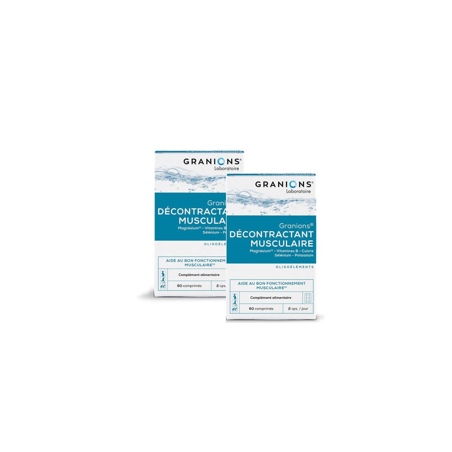 Granions Décontractant musculaire - Lot de 2 x 60 comprimés