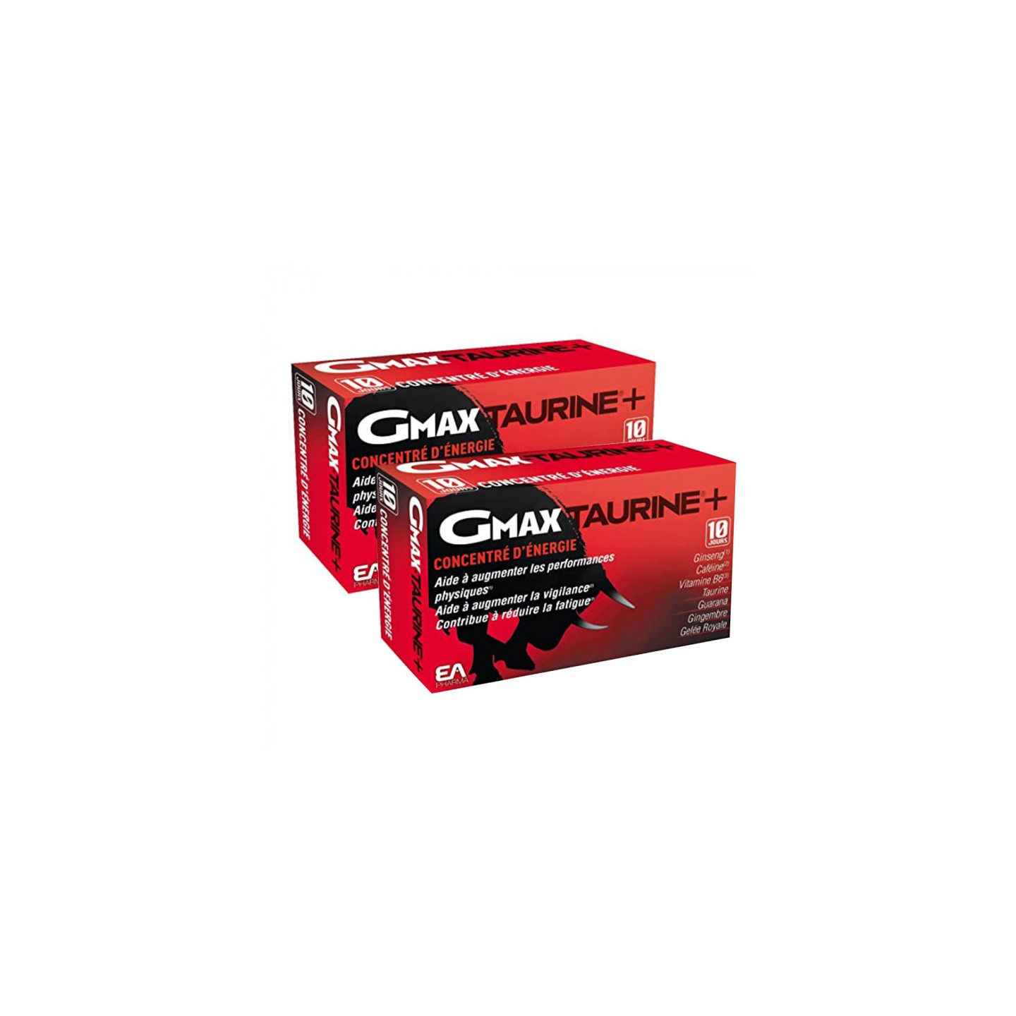 Granions GMAX Taurine+ - Lot de 2 x 30 ampoules