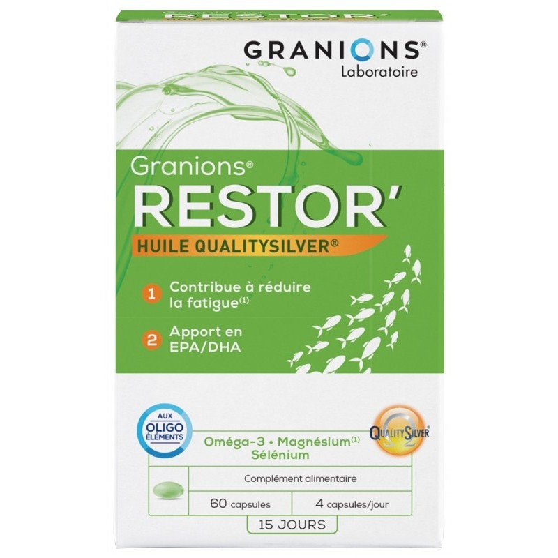 Pharmacie Bastille - Granions restor 60 capsules 49g