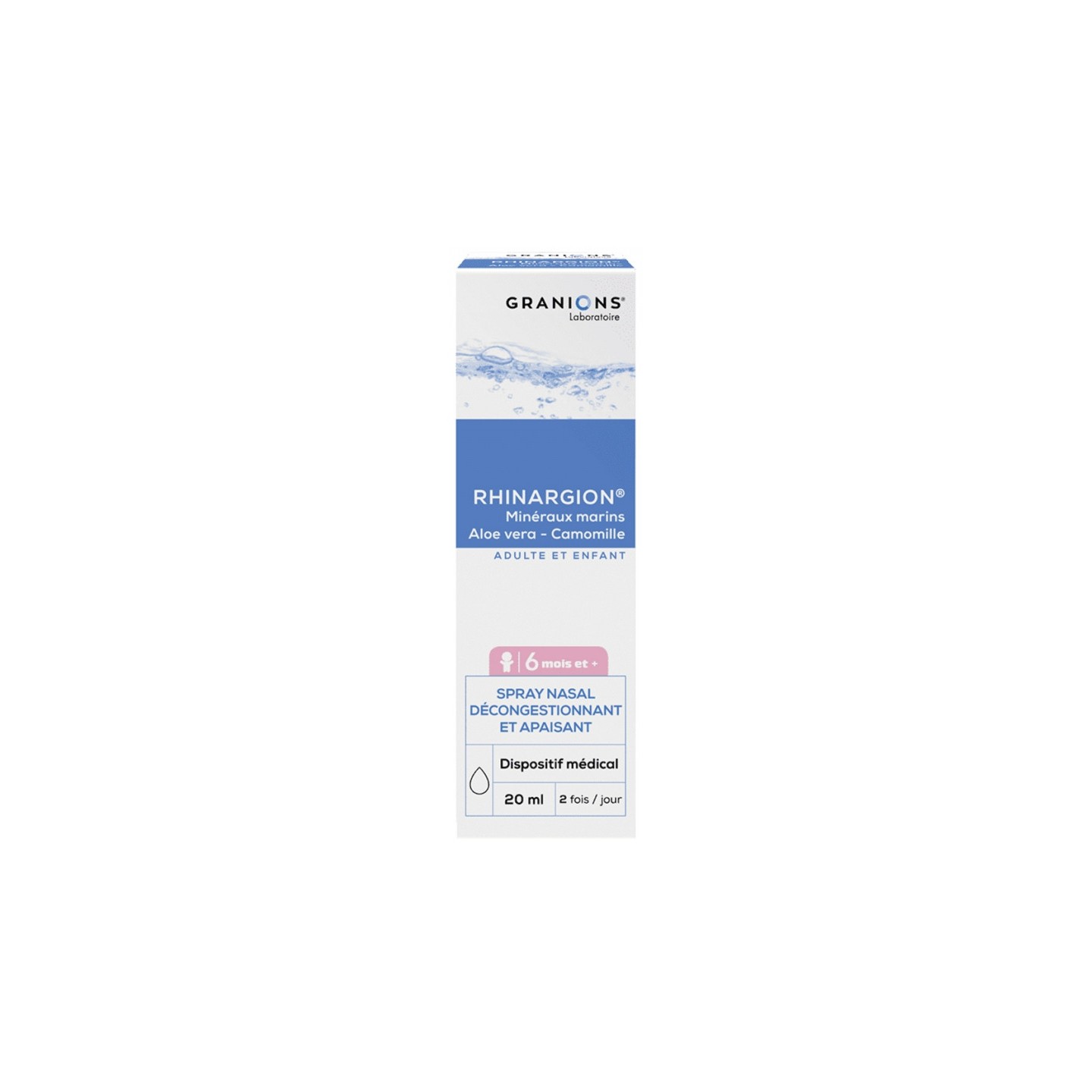 Granions Rhinargion Spray nasal décongestionnant et apaisant - 20ml