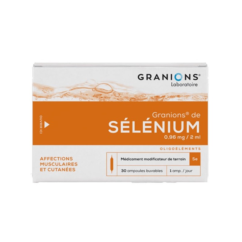 Pharmacie Bastille - Granions sélénium 30 ampoules 60ml