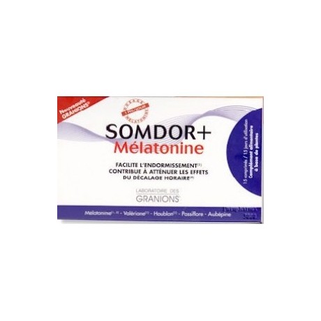 Granions Somdor+ Mélatonine boite de 15 comprimés