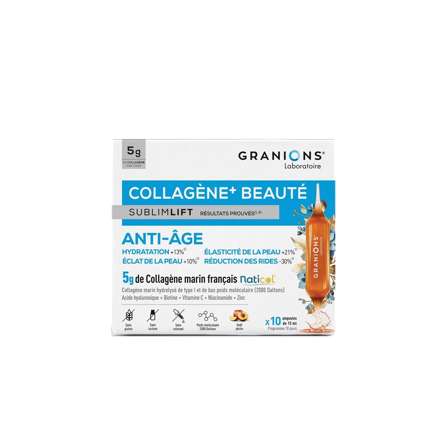 Granions Sublimlift Collagène+ Beauté - 10 ampoules