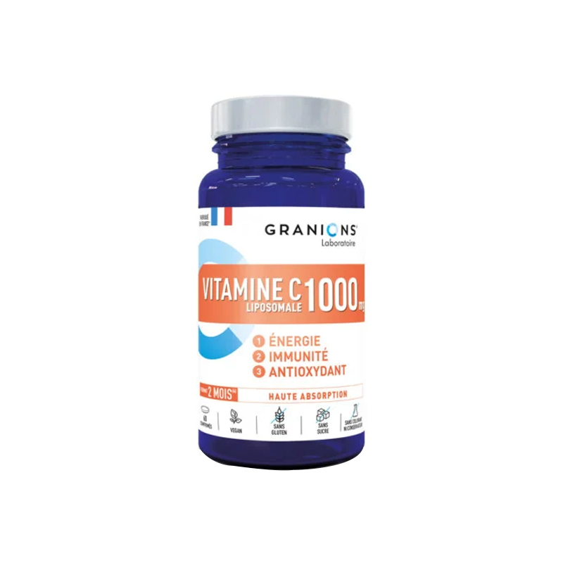 Pharmacie Bastille - Granions Vitamine C Liposomale 1000mg 60 comprimés