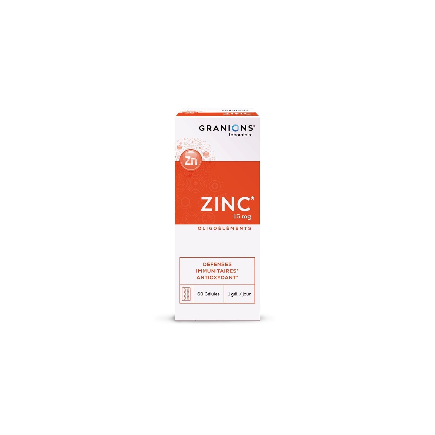 Granions Zinc 15mg - 60 gélules