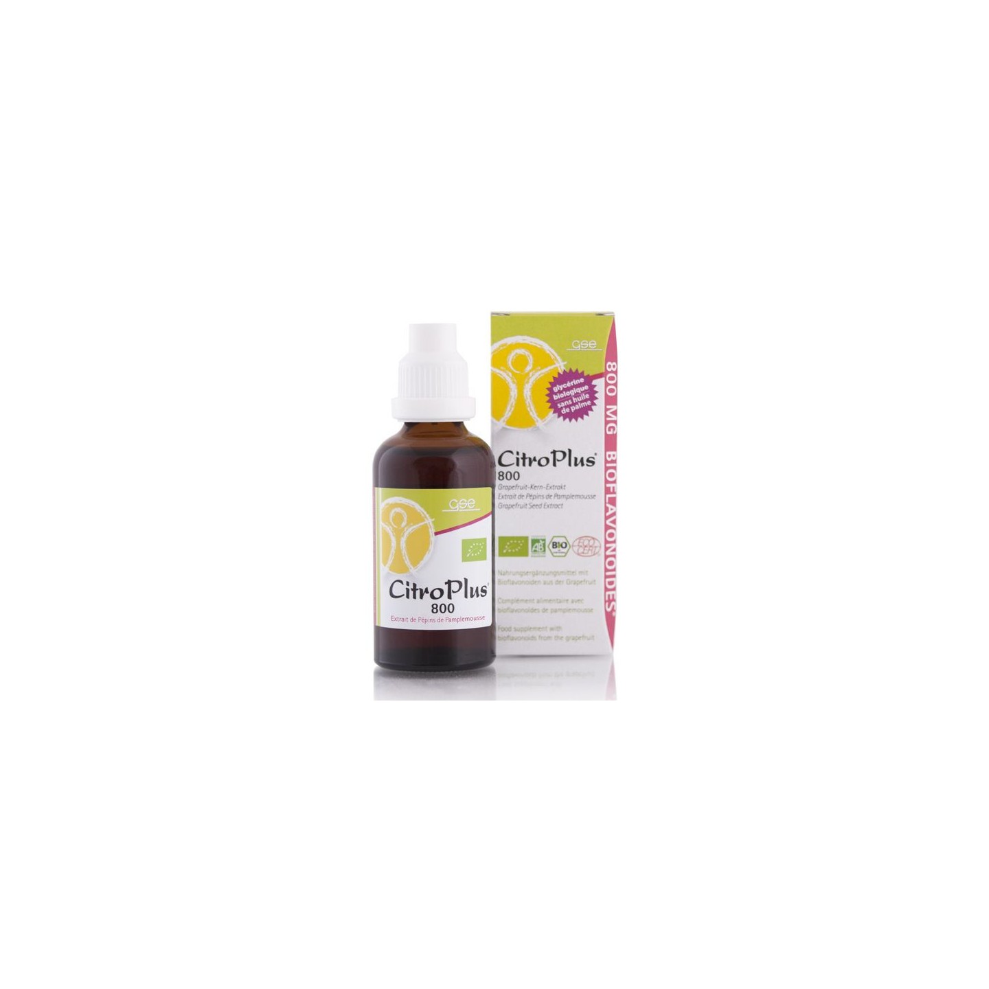 GSE Extrait de pépins de pamplemousse CitroPlus 600mg Bio - 250ml