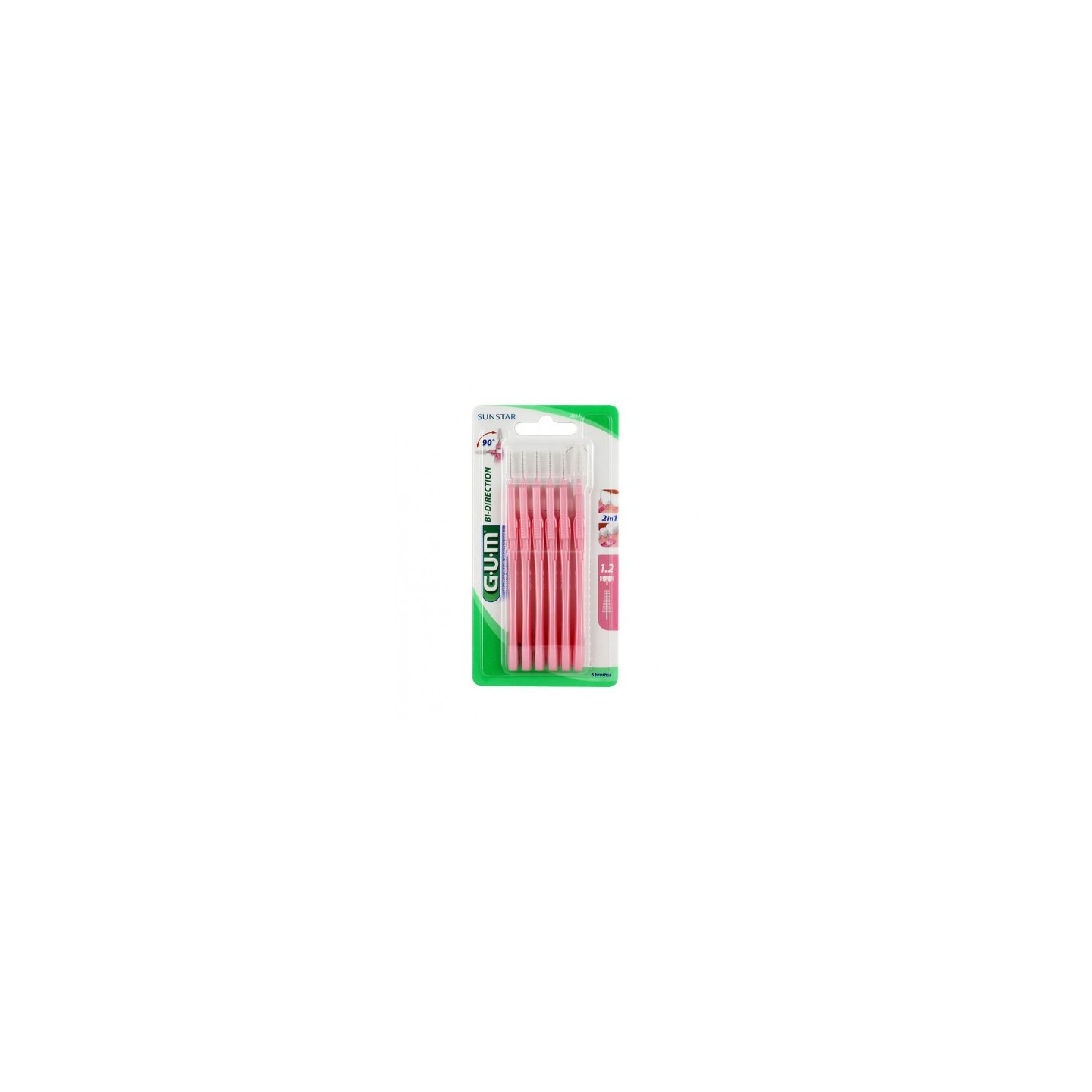 Gum Brossette Interdentaires Bi-direction 1,2mmx6