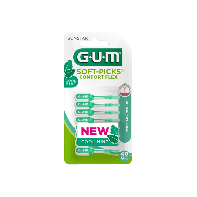 Pharmacie Bastille - GUM Soft-Picks Comfort Flex Cool Mint 40 unités
