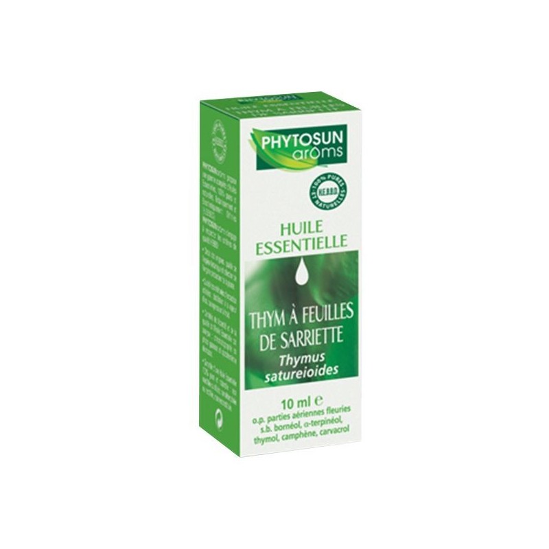 Pharmacie Bastille - Phytosun huile essentielle thym a feuilles de sarriette 10ml