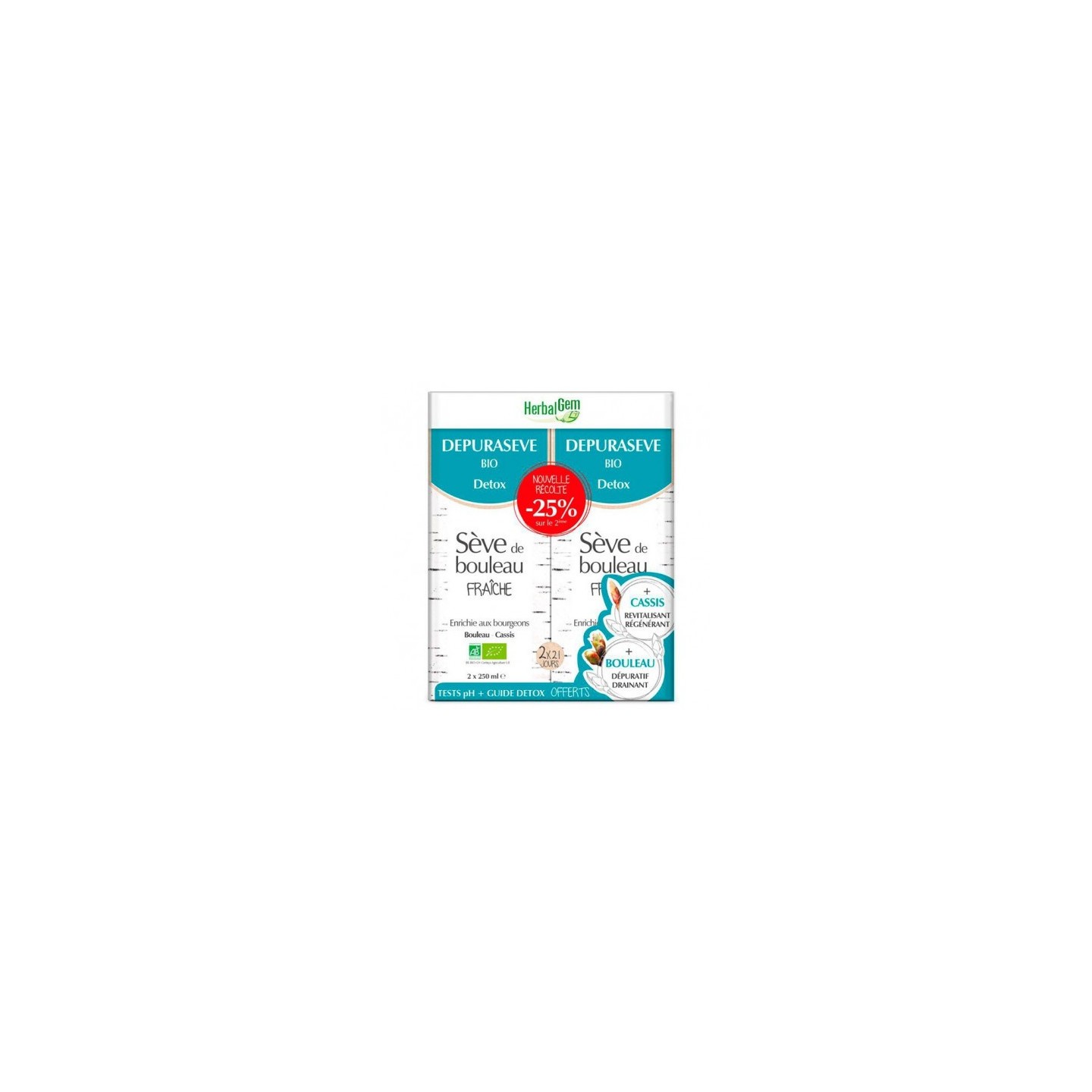 HerbalGem Depurasève Bio - 2 x 250ml