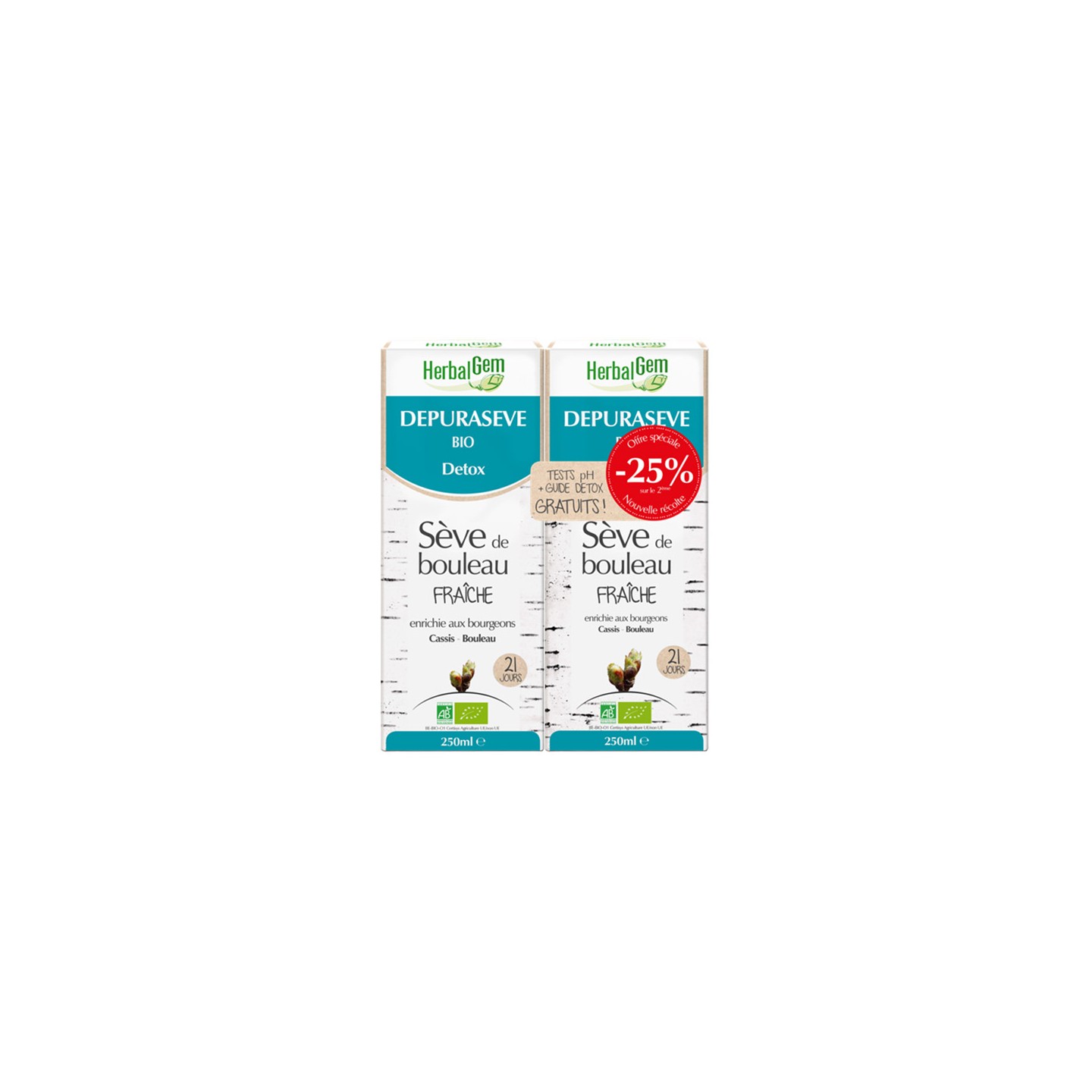 HerbalGem Depuraseve Bio lot 2X 250ml