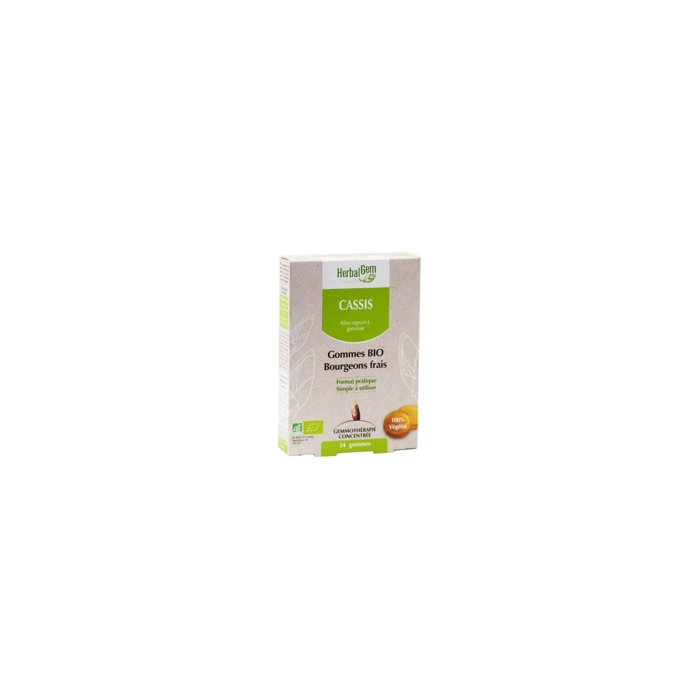 Herbalgem Gommes bio cassis x24