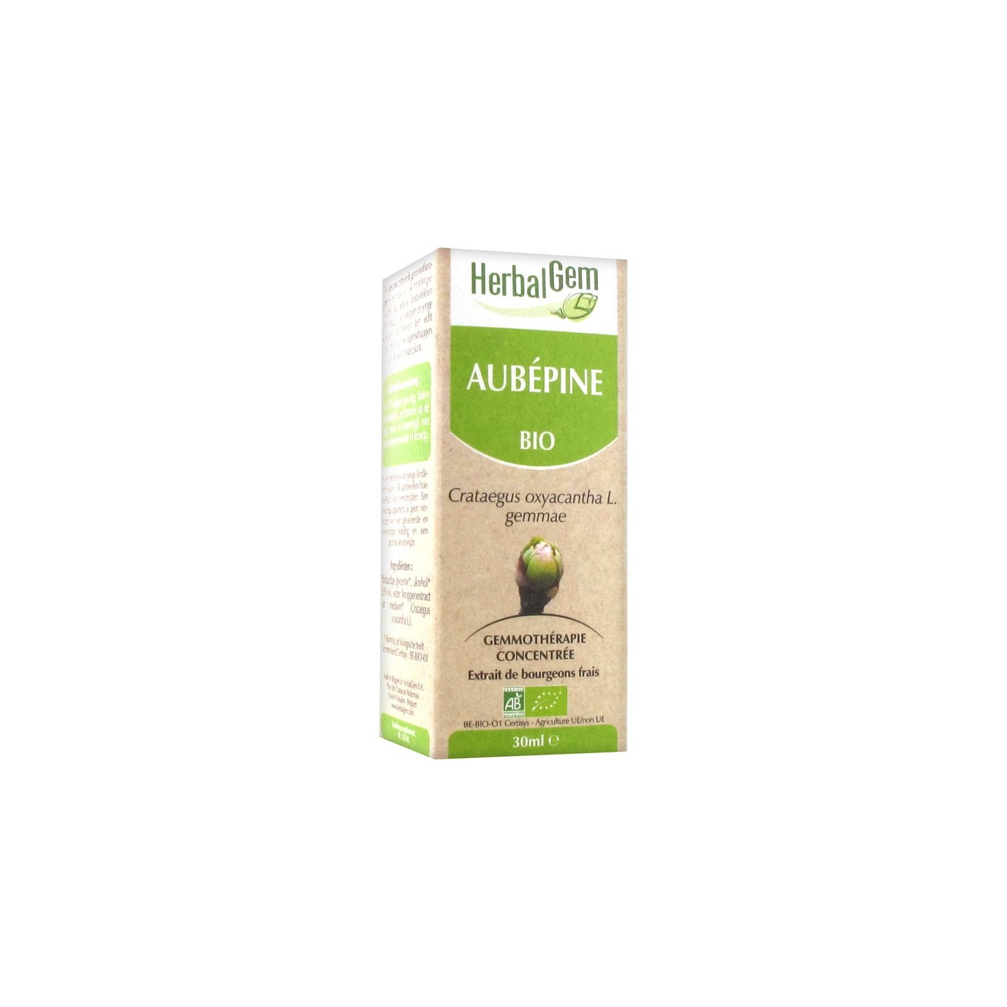HerbalGem Macérat mère bourgeons Aubépine bio - 30 ml