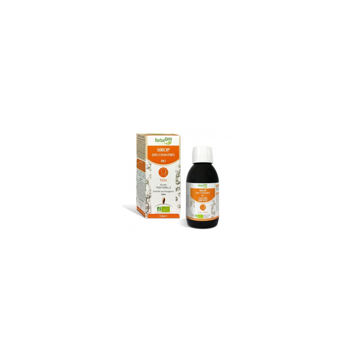 Herbalgem sirop des Chantres bio - 150 ml