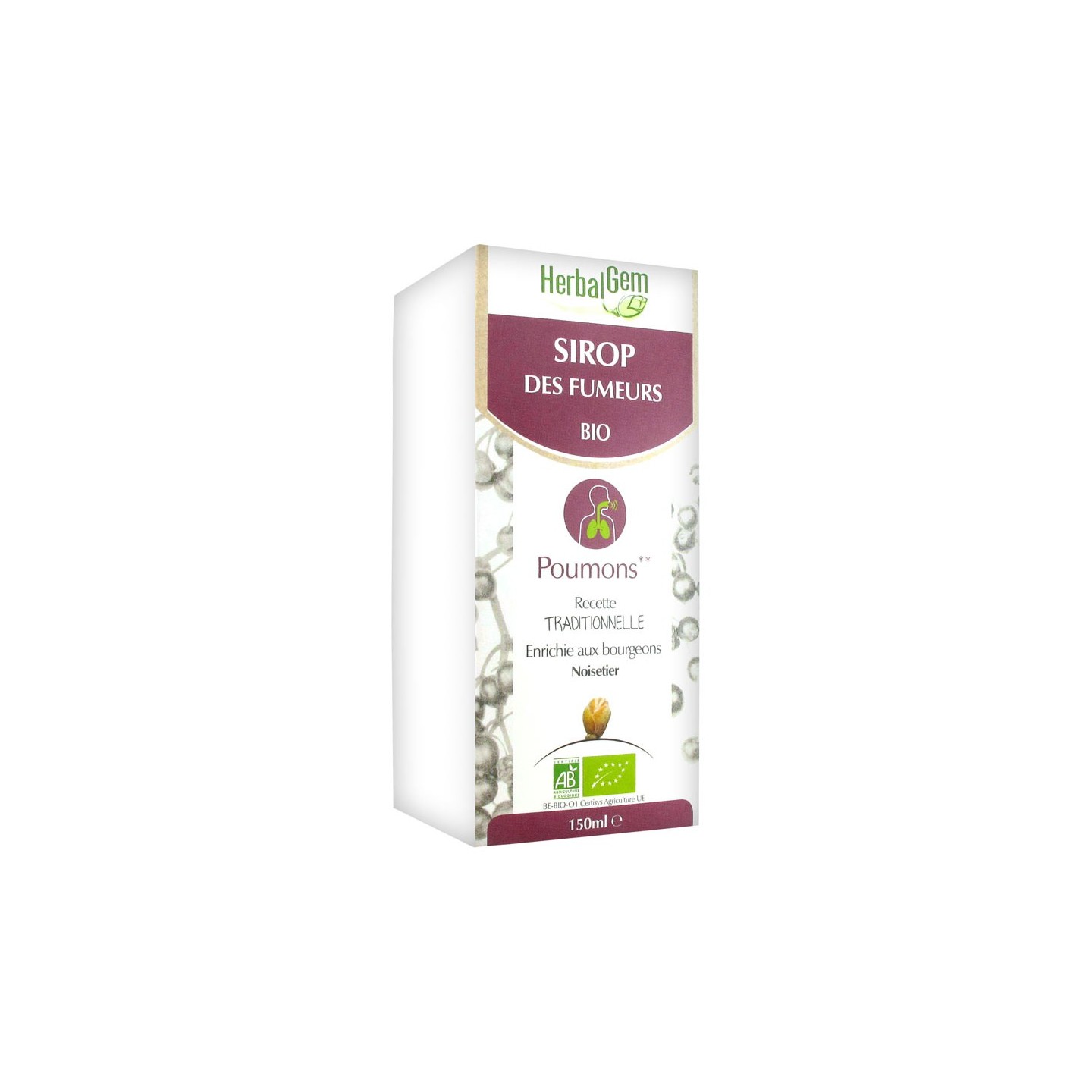 Herbalgem sirop des fumeurs bio - 150 ml