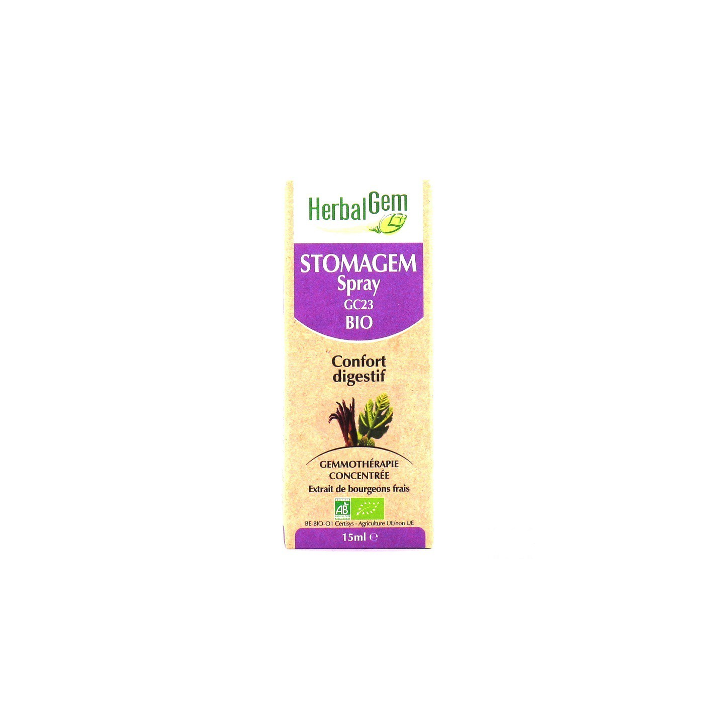 Herbalgem Stomagem spray GC23 Bio confort digestif - 15ml