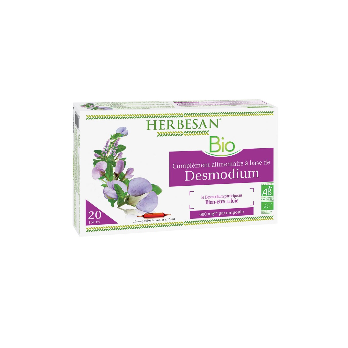 Herbesan Desmodium Bio 20 ampoules