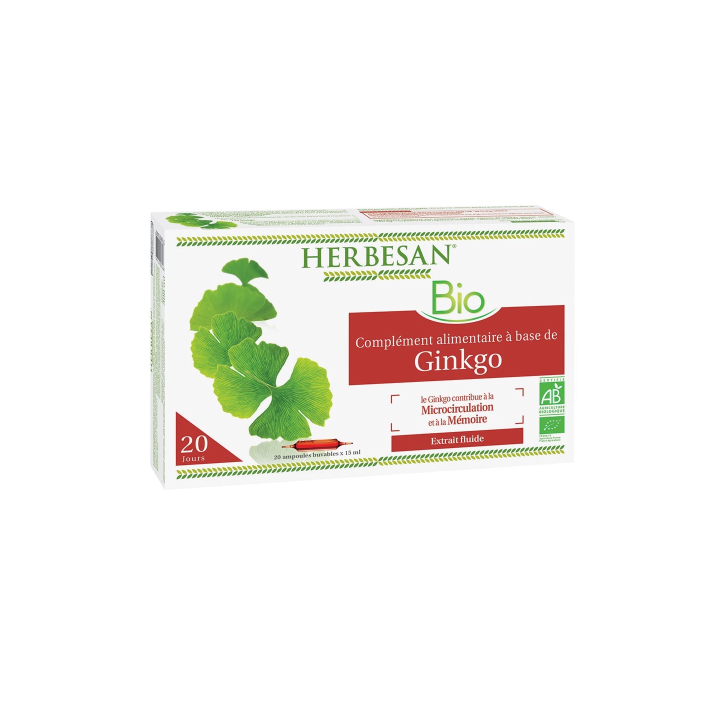 Herbesan Ginko Bio 20 ampoules