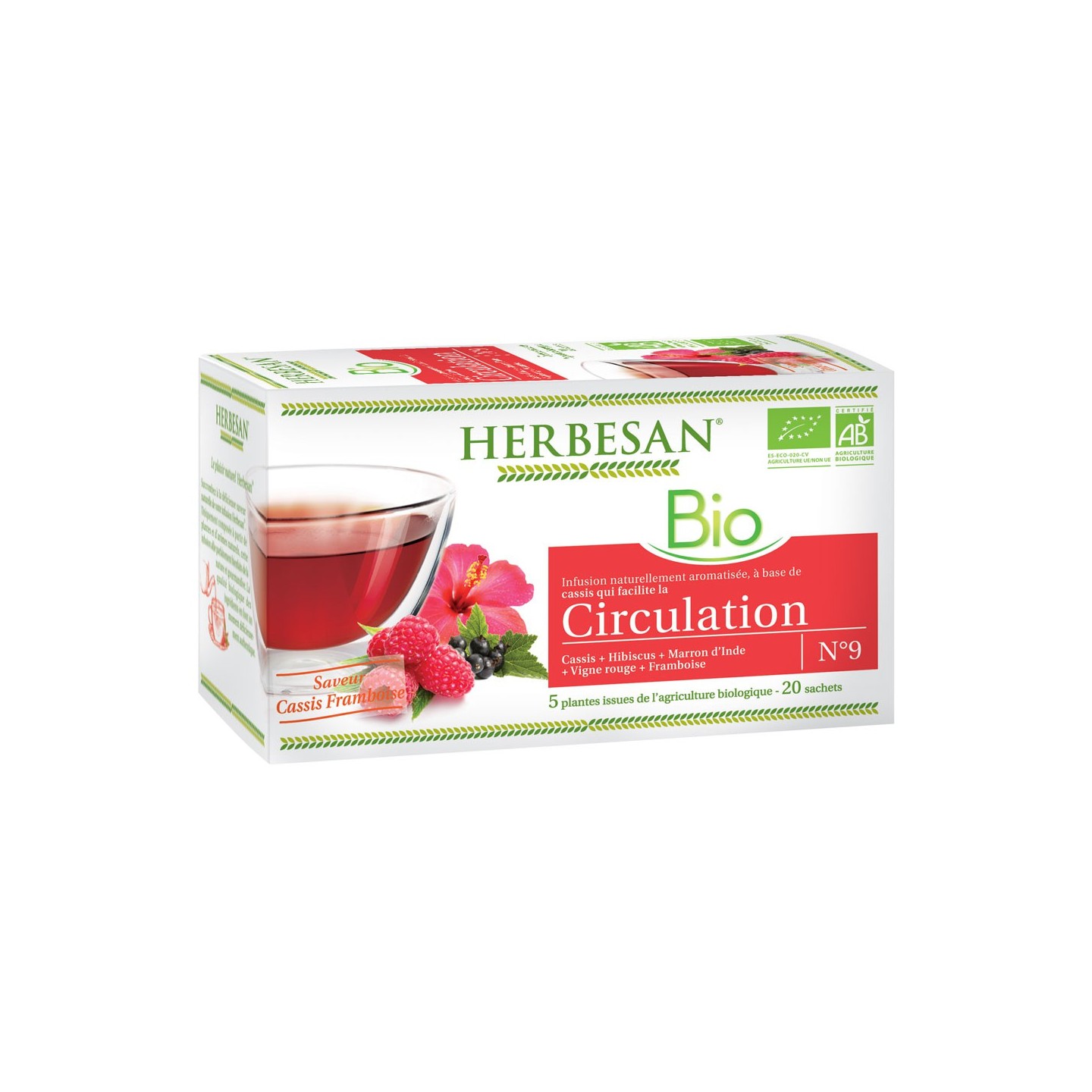 Herbesan infusion circulation N°9 - 20 sachets