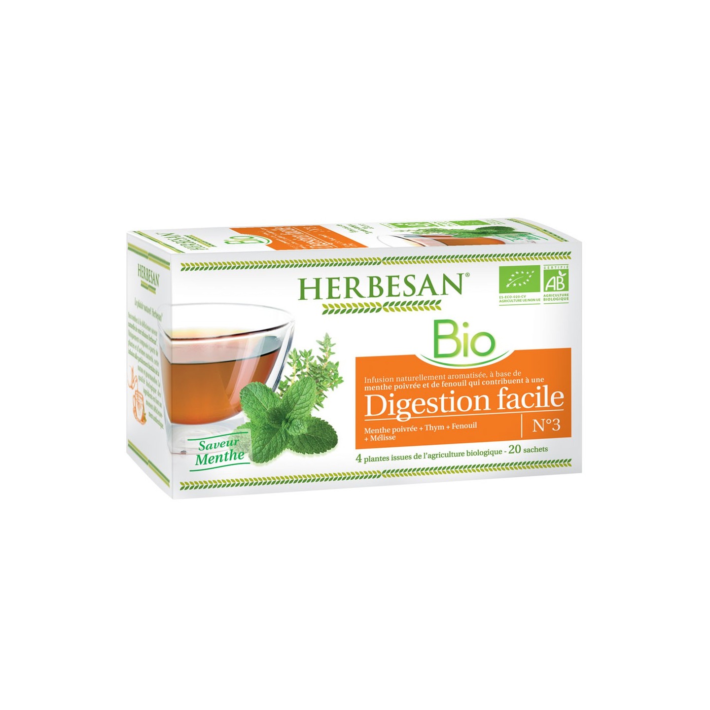 Herbesan infusion digestion facile N°3 - 20 sachets