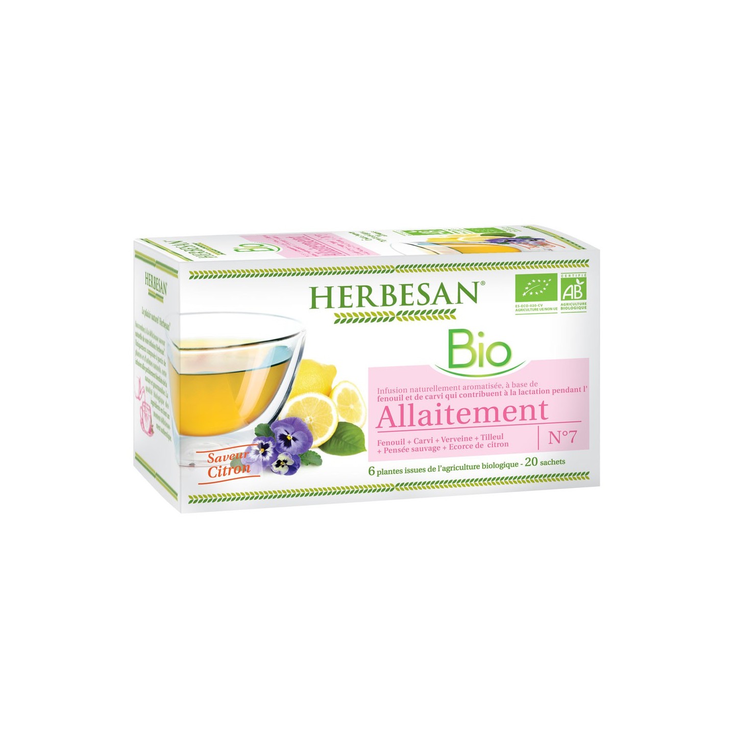 Herbesan infusion allaitement N°7 - 20 sachets