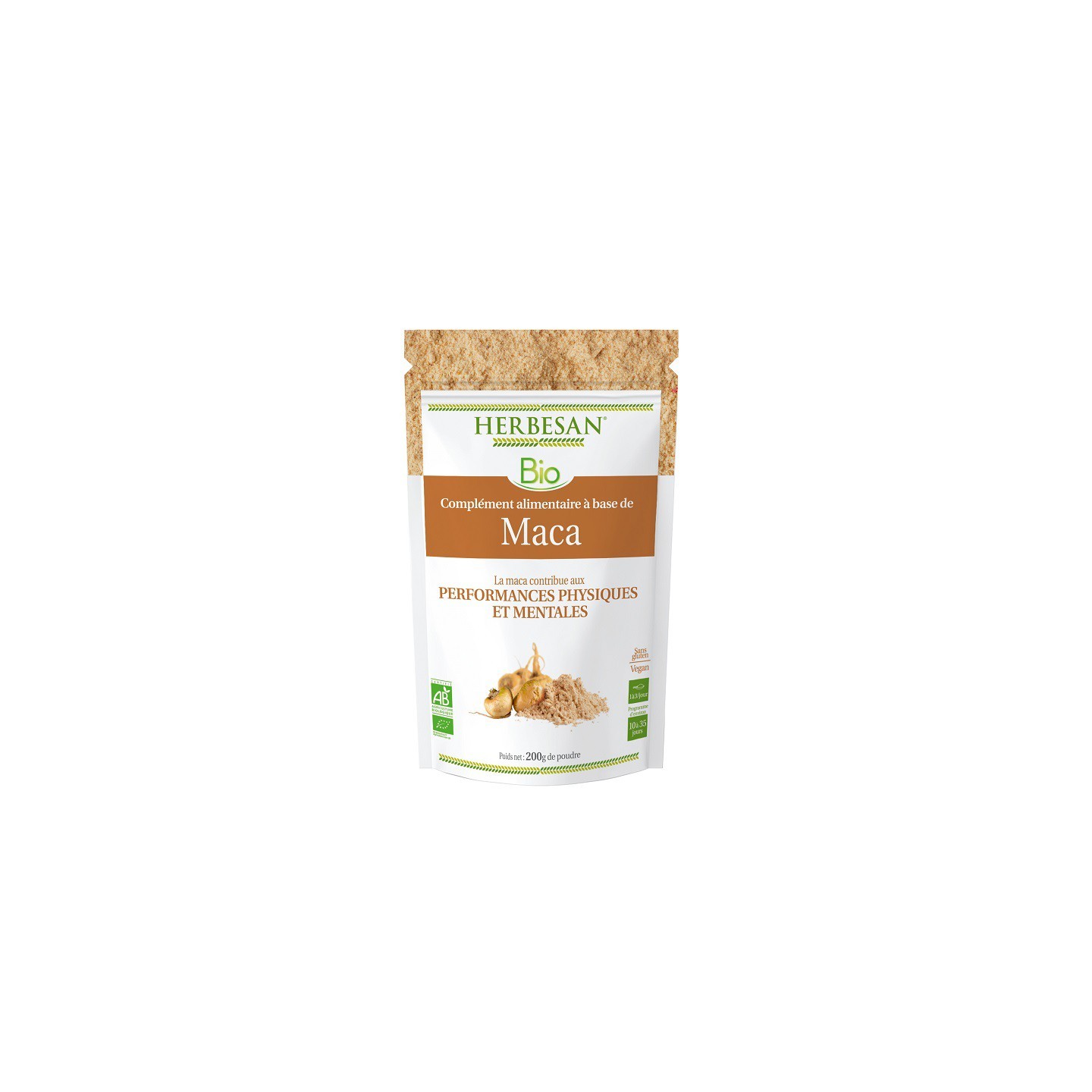 Herbesan Maca Bio - Sachet de 200g