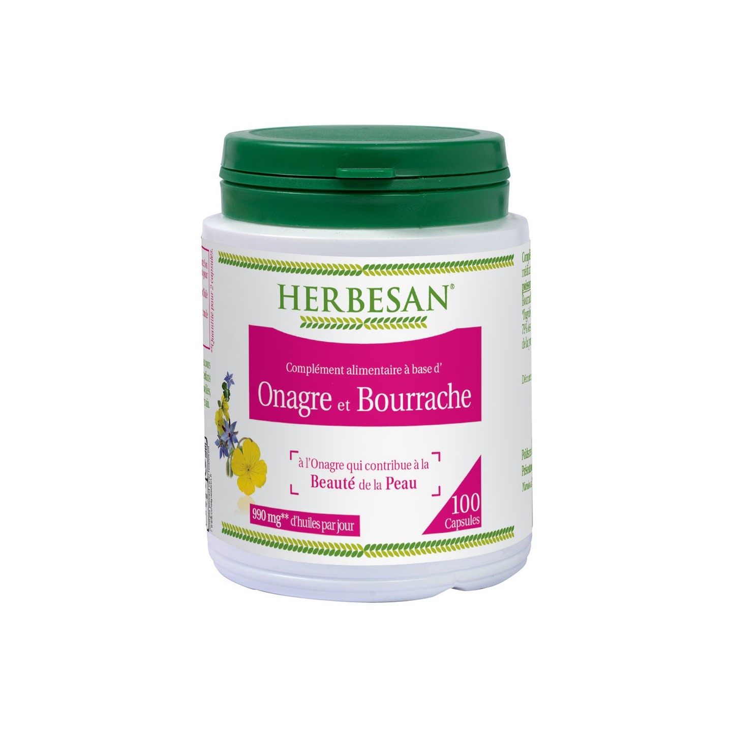 Herbesan Onagre - Bourrache 100 cpr