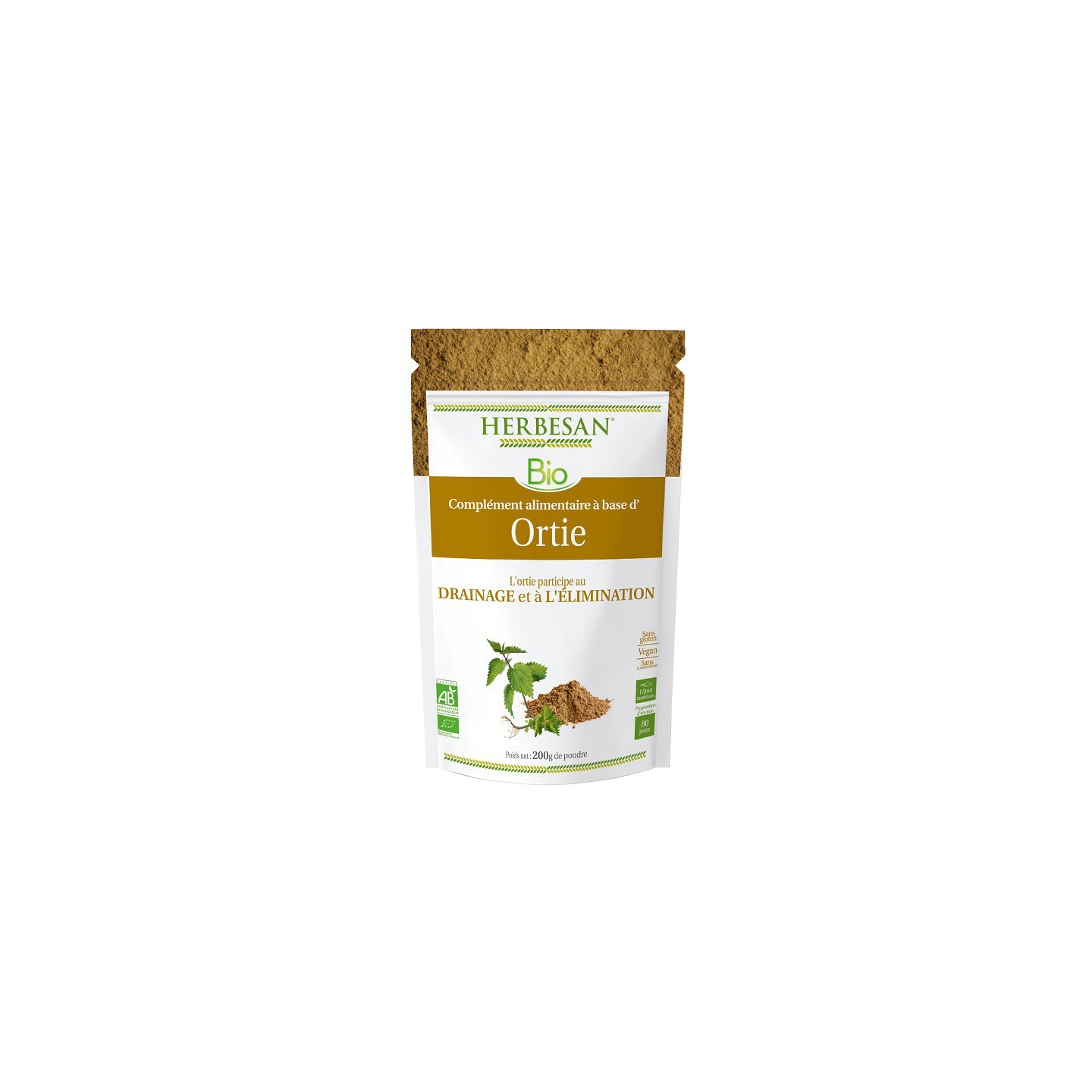 Herbesan Ortie Bio - Sachet de 200g