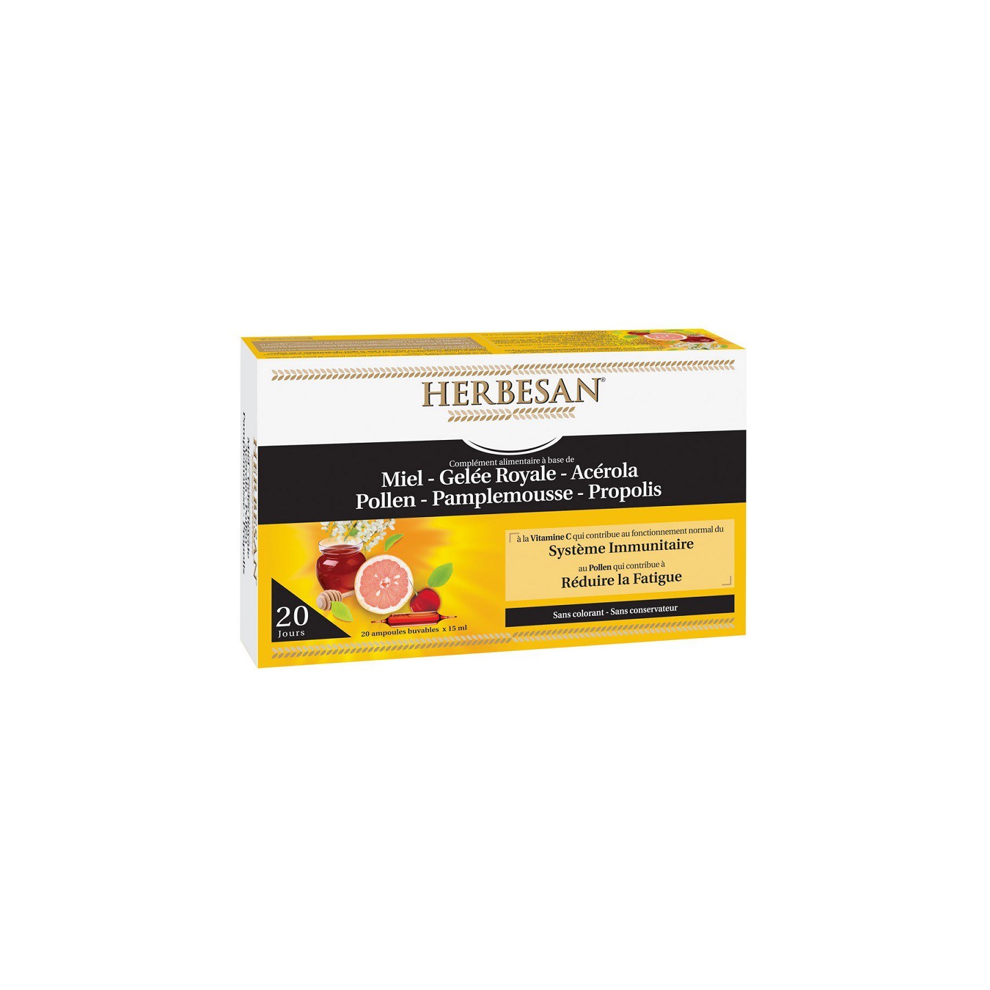 Herbesan Système Immunitaire - 20 ampoules