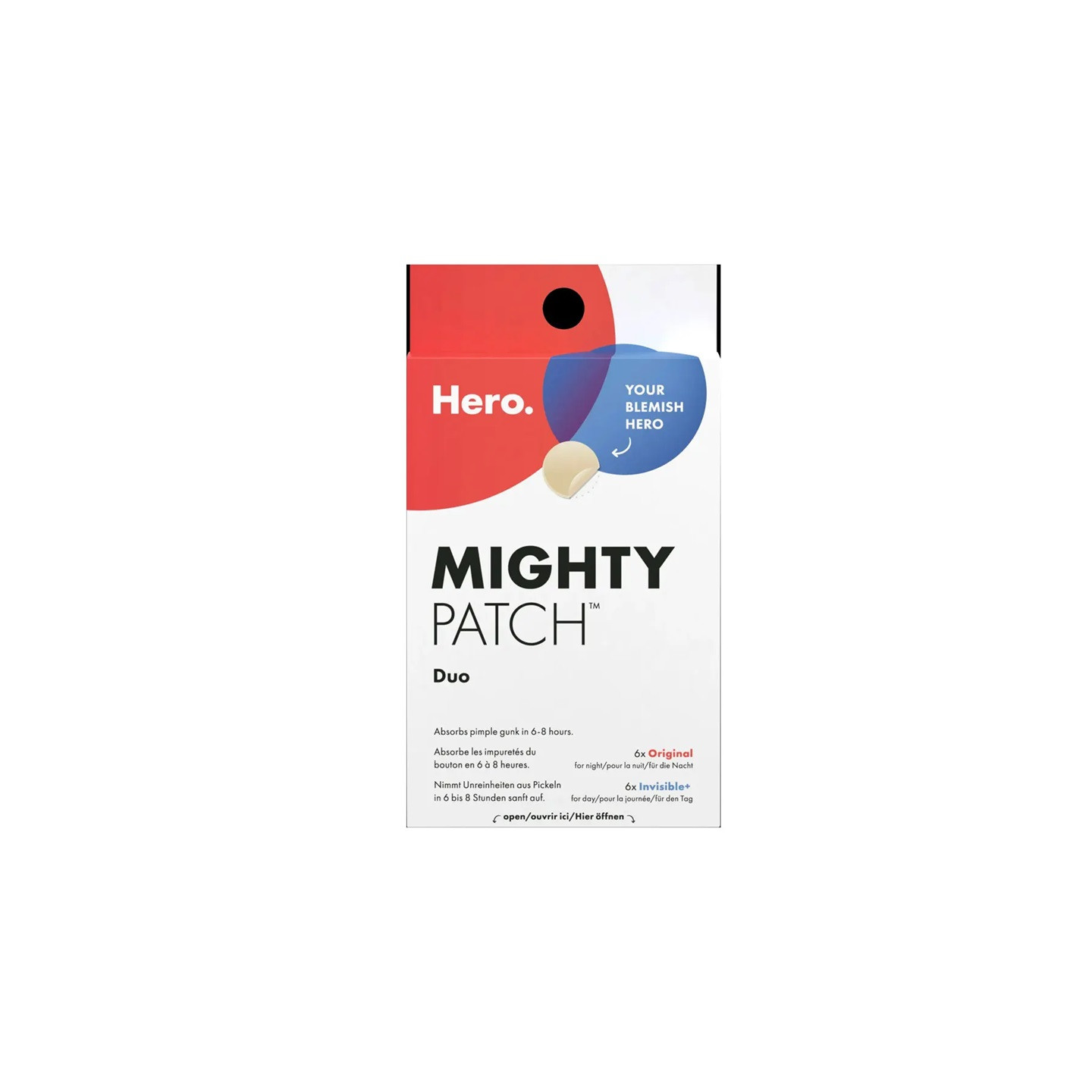 Hero Mighty Patch Duo Patchs anti-acné nuit et invisible - 12 patchs