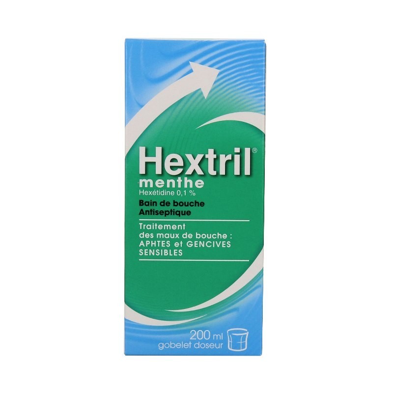 Pharmacie Bastille - Hextril menthe 0.1% 200 ml