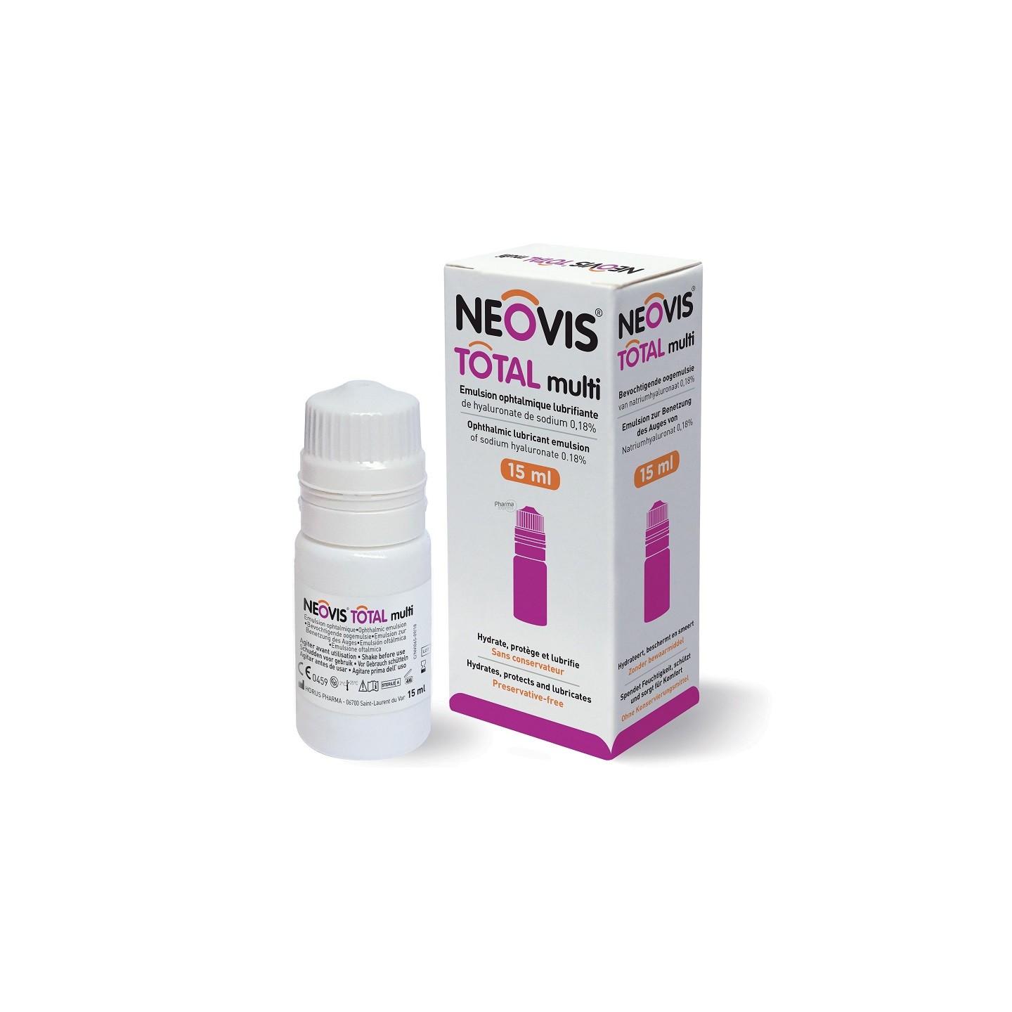 Horus Pharma Neovis Total Multi Émulsion ophtalmique lubrifiante - 15ml