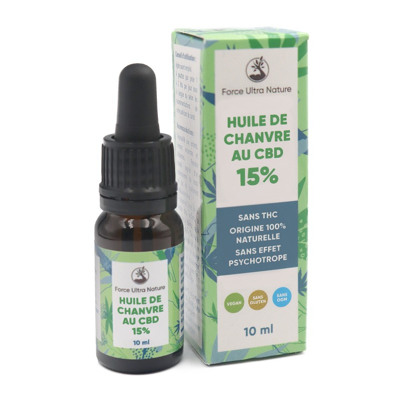 HUILE DE CHANVRE AU CBD 15% - VIP
