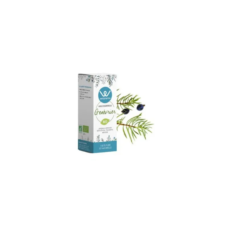 Huile essentielle Gen&eacute;vrier BIO 10 ml - Wellpharma