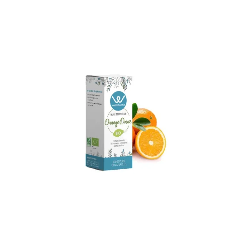 Huile essentielle Orange Douce BIO 10 ml - Wellpharma