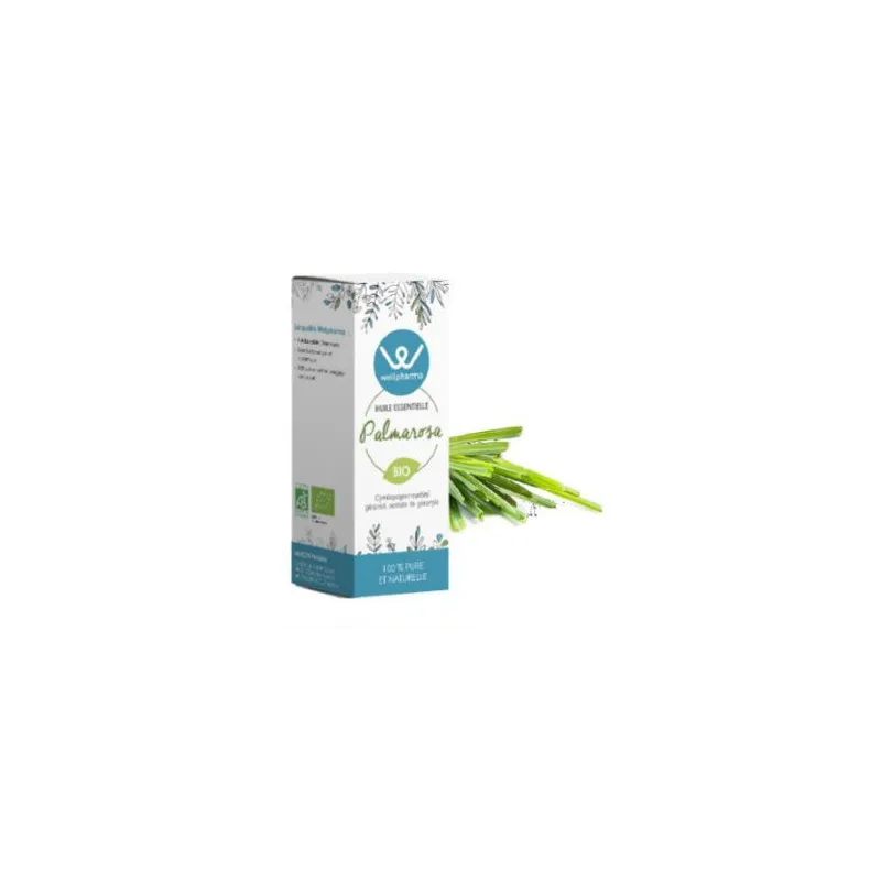Huile essentielle Palmarosa BIO 10 ml - Wellpharma