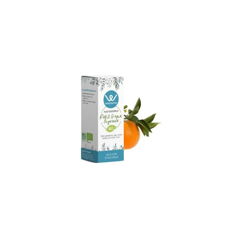Huile essentielle Petit Grain Bigarade BIO 10 ml - Wellpharma