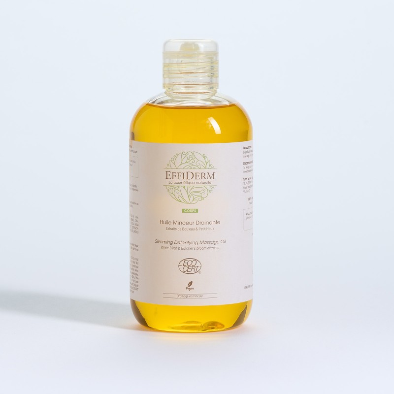 Huile de massage minceur drainante