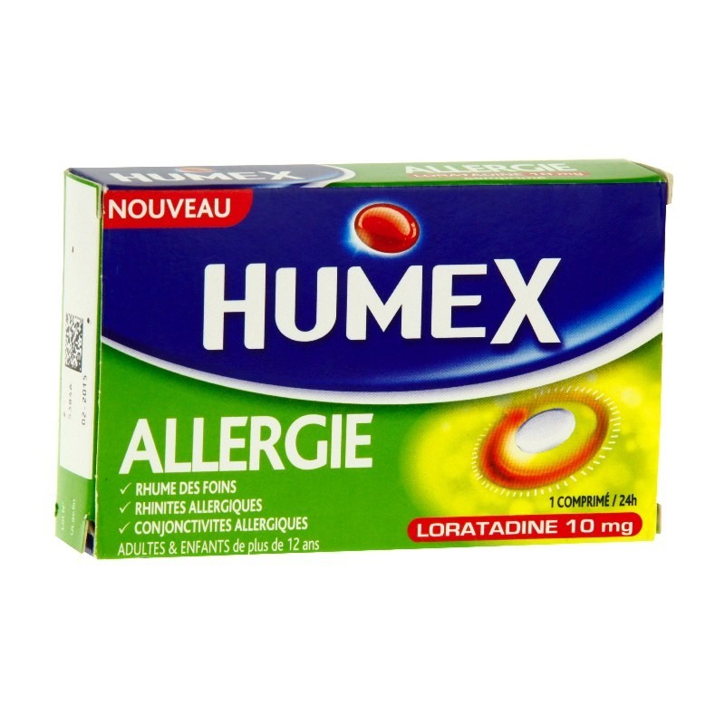 Pharmacie Bastille - Humex Alergie Loratadine 10mg 7 Comprimés