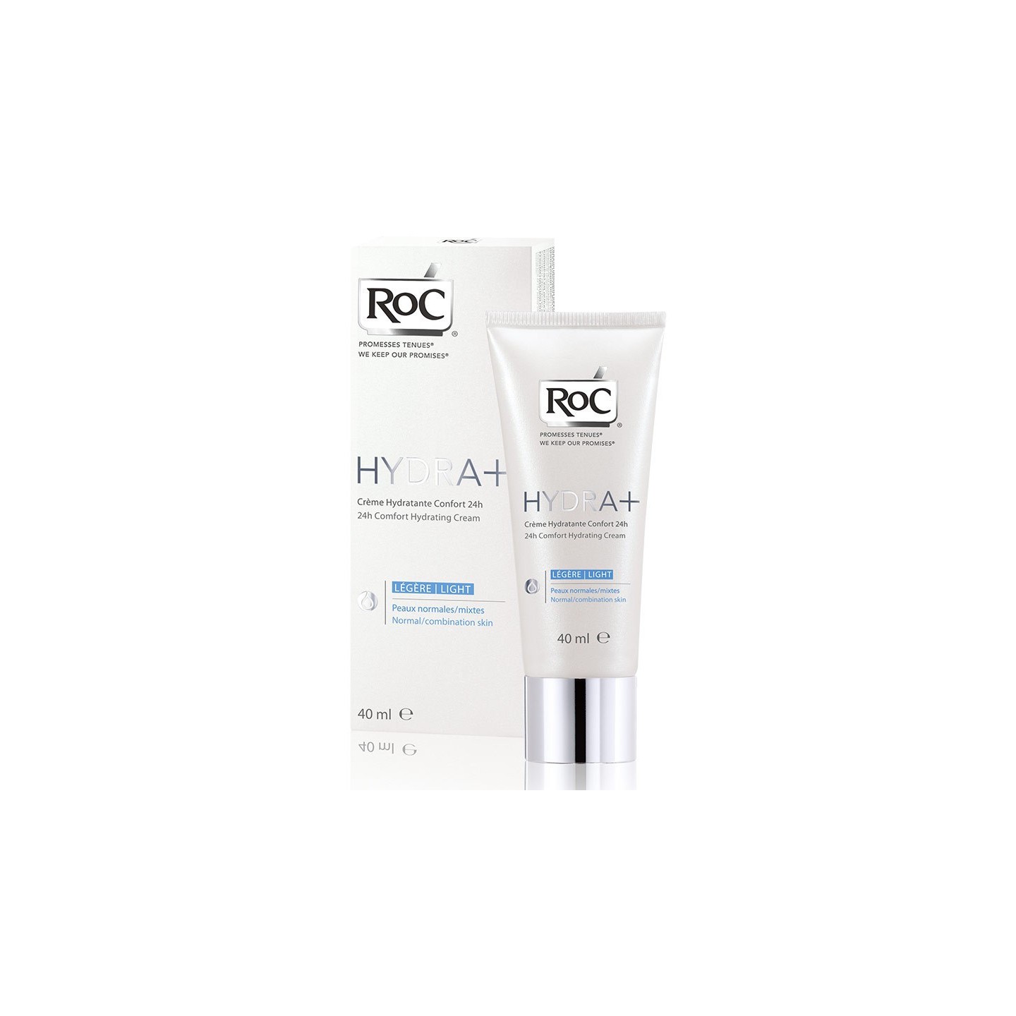 Hydra+ crème hydratante confort 24h Légère - 40ml Roc