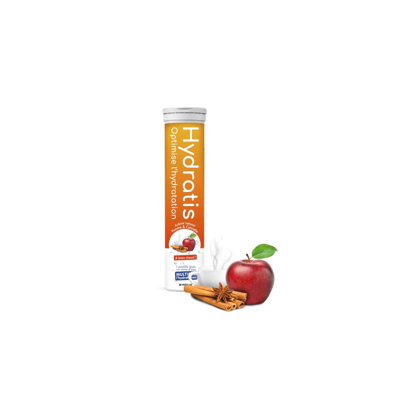 Hydratis Pastilles d'hydratation Pomme Cannelle - 20 pastilles