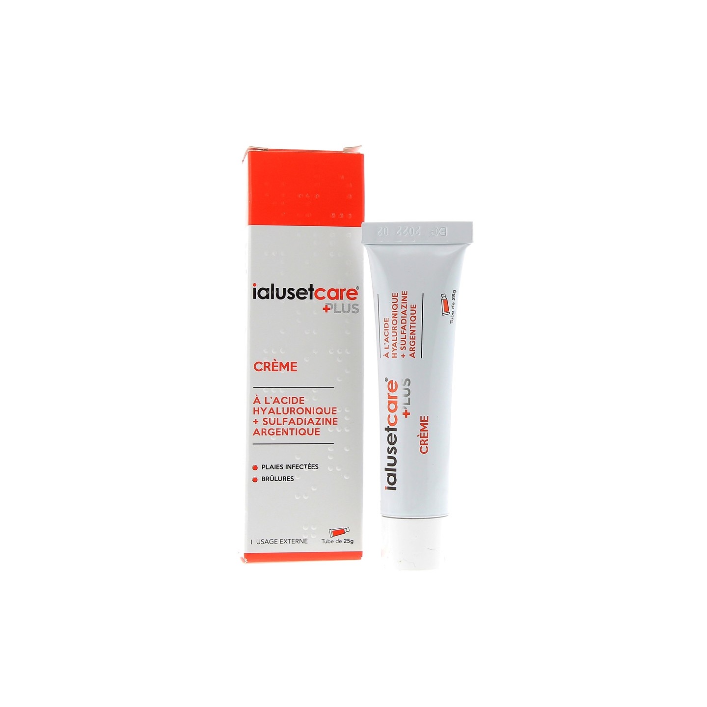 Ialuset Care Plus Crème à l'acide hyaluronique - 25g