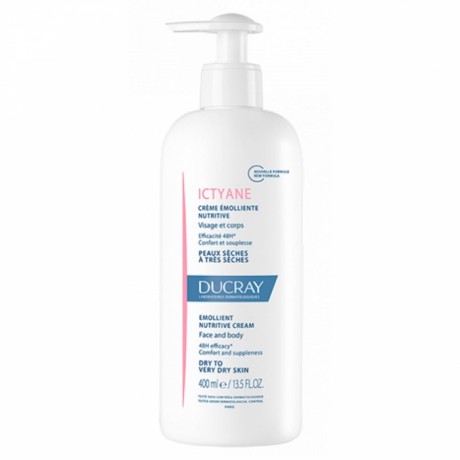 Ducray Ictyane Crème Émolliente Nutritive Visage et Corps 400ml