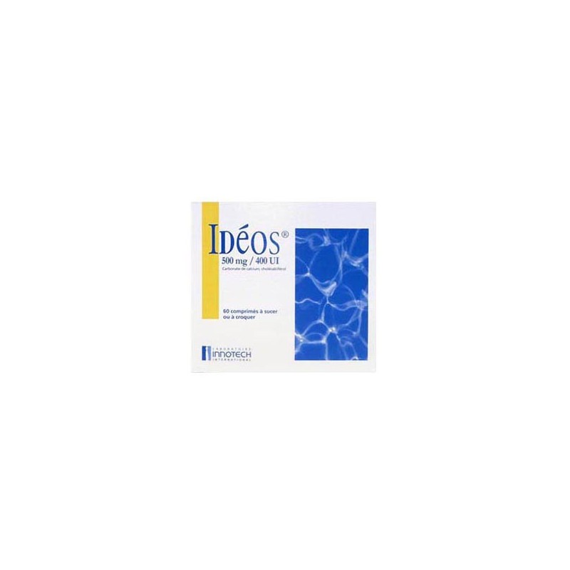 Pharmacie Bastille - Ideos 500mg/400ui 60 comprimés