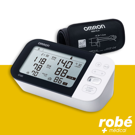 Tensiomètre Omron M7 Intelli IT à piles - avec connexion Bluetooth - Brassard Intelli Wrap